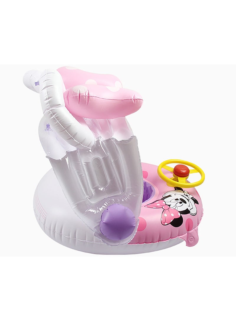 تابيت عوامة حمام سباحة للأطفال، قارب عائم لحمام السباحة مع مظلة واقية من الشمس، عوامة حمام سباحة قابلة للنفخ، حلقة يخت، مظلة، مقعد تدريب سباحة قابل للنفخ للأولاد والبنات، هدية مثالية لحفلات الصيف الخارجية - Image 5